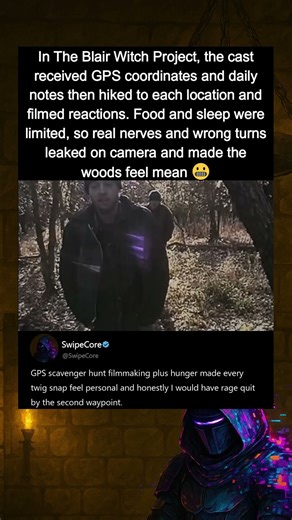 In The Blair Witch Project (1999), actors followed GPS waypoints instead of a script.