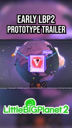 Early LittleBigPlanet 2 Trailer | LBP2 Prototype #shorts #playstation #gaming