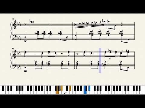 "Jazzy Note Block" Solo Piano Cover Sheet Music