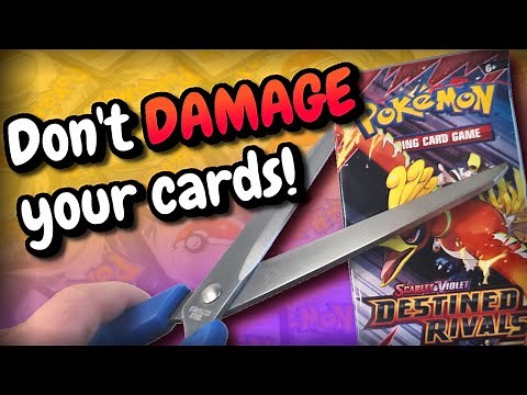 How to Open Packs without RUINING your Cards