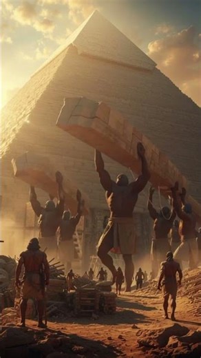 How pyramids were built by giants men
