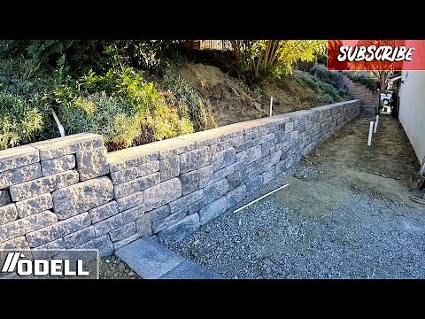 How to Build a Retaining Wall! (Stackable Mortar-Less)