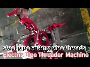 Electric pipe threader machine