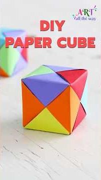 Easy Origami Paper Cube | Quick DIY 3D Paper Fold Tutorial