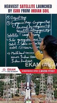 🚀 ISRO Launches India’s Heaviest Communication Satellite | GSAT-7R Explained | UPSC Current Affairs