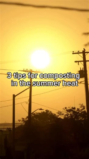 ☀️ Composting in the heat? Here’s how to keep it cool.  Hot weather...