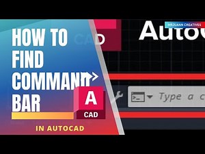 how to find missing command or search bar in AutoCAD