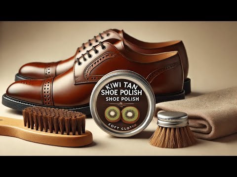 👞 Kiwi Brown/Black/Neutral 1-1/8oz | Best Kiwi Tan Shoe Polish 👠