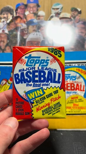 1985 Topps Baseball #baseballcards #topps #packopening #junkwax #vintagepack | Cards.nostalgia