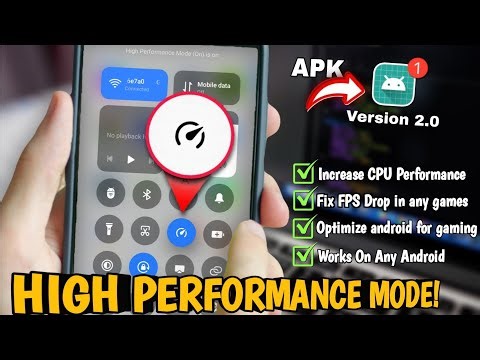 ⚡Optimize CPU Performance For Gaming! | Using (High Performance Mode Apk)