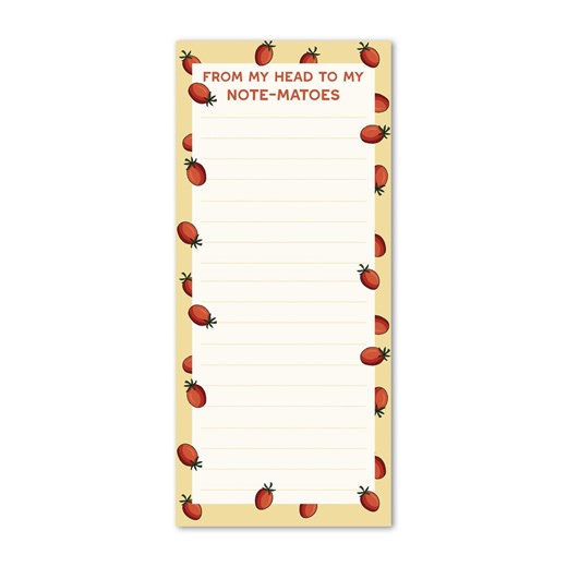 Tomato Notepad: Punny To-do List With Optional Magnet - Etsy