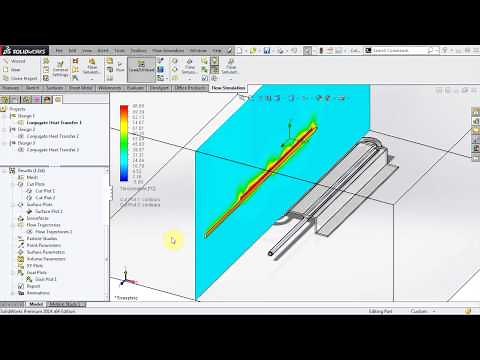 SOLIDWORKS Flow Simulation - Conjugate Heat Transfer with Two Fluids