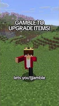 Minecraft But You Can Gamble to Upgrade Items | #shorts