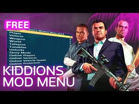 FREE GTA 5 MOD MENU PC | Money Hack & Online Mods, Free Kiddions Cheat | Free Download 2025