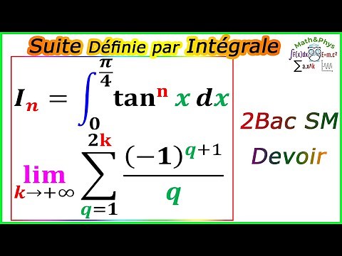 Sequence Defined by Integral - Integral Calculus - 2 Bac SM - [Exercise 19]