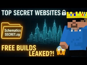 Top SECRET Websites to Get FREE Litematica Schematics 😱 | Minecraft Builds You Must Try!