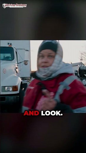 How to offset back the right way! Offset backing with a Driving Academy truck instructor