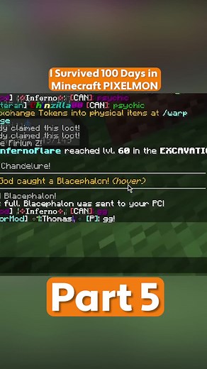 Surviving 100 Days in Minecraft Pixelmon