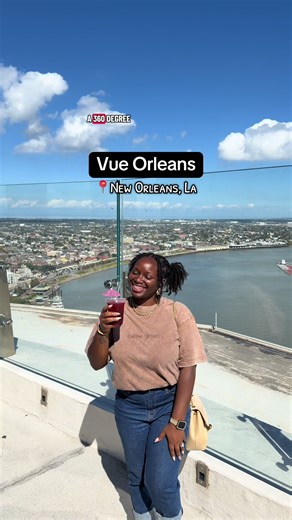 Looking for the best view in New Orleans? Vue Orleans is a must-see! This 34-floor observation deck and interactive cultural experience lets you explore the city’s history, music, and food — then see it all from above with a 360° panoramic skyline view. Tickets start around $25, and you can grab yours through GetYourGuide using my discount code Beaucouptravel5. Don’t miss this unforgettable NOLA experience — it’s perfect for first-timers and locals alike! #vueorleans #neworleansthingstodo #getyo