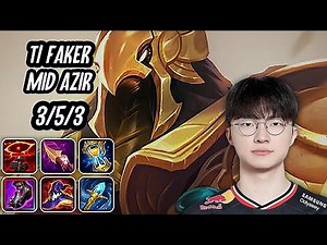 T1 Faker Mid Azir SoloQ Replay 20251007