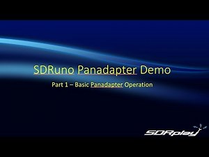 SDRuno Panadapter Demo Part 1 - Basic Panadapter Operation