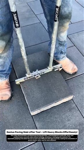 Genius Paving Slab Lifter Tool – Lift Heavy Blocks Effortlessly!