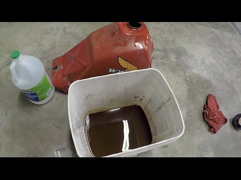 HOW TO REMOVE RUST FROM GAS TANK