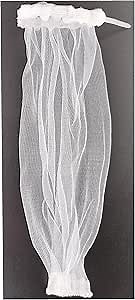 50 Pieces Washing Machine Hose Lint Traps Pet Dog Hair Catcher for Washer Laundry Lint Snare Sink Drain Hose Filter Dryer Mesh Bag with 50pcs Cable Ties