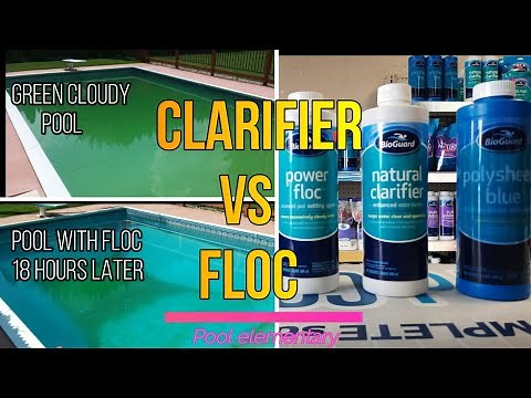 Pool Clarifier VS Pool Flocculant: How to Clear Cloudy, Hazy, green pool water the Fast and easy way