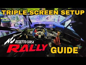 Triple screen setup in Assetto corsa rally TUTORIAL