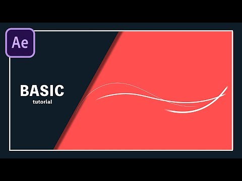[AfterEffects Introduction] Flowing Line Shape Animation