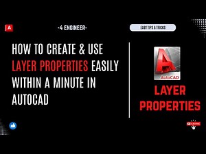 How to Create & Use Layer Properties in AutoCAD | Beginner Tutorial