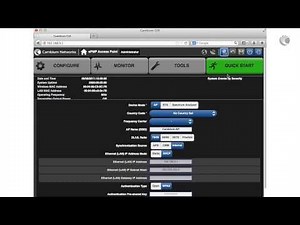 Configuring an Access Point Using Quick Start