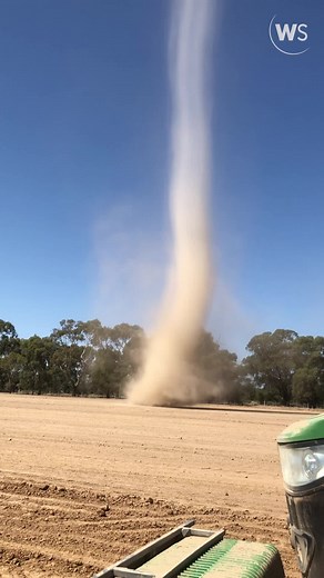 Dust Devils are so cool (from this distance!) This fascinating wind phenomenon occurs when cold air in the upper atmosphere reacts with with warm air close to the ground and creates a vortex. Seldom do we ever see one this defined though! | WeatherSpy
