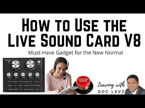 How to Use Live Sound Card V8 for Your Online Class, Conferences and Meetings