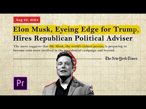 News Paper Animation like @Vox @johnnyharris in Premiere Pro