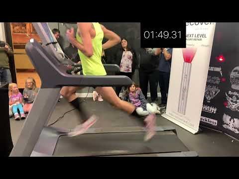 Sub 4 Minute Mile on a Treadmill by Olympian | World Record Treadmill Mile