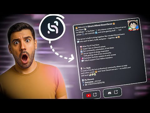 How To Make Discord Embeds Message | Buttons | Ultron