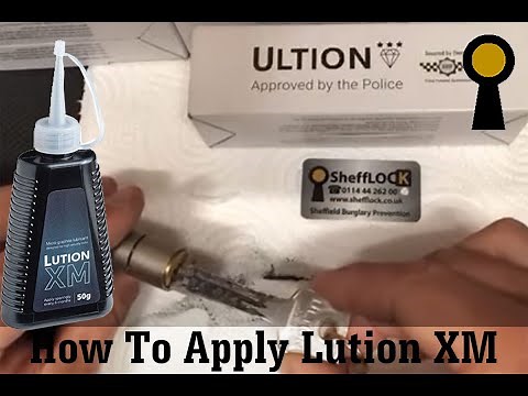 Lution XM Graphite Powder Lock Lubricant Application on Ultion Locks Demonstration By SheffLOCK