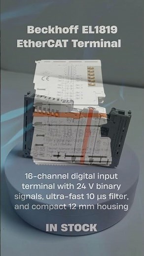 Beckhoff EL1819 | 16-Channel Digital Input Terminal for Automation Systems #industrialautomation