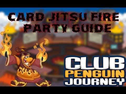 Club Penguin Journey Card Jitsu Fire Party Scavenger Hunt Guide