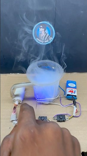 “DIY Mini Fog Machine:with LED Dc Motor Effect!”
