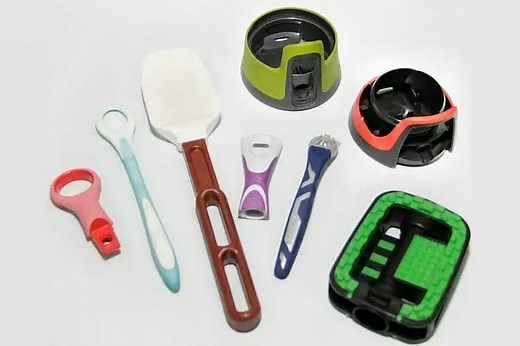 Two color injection molding process -