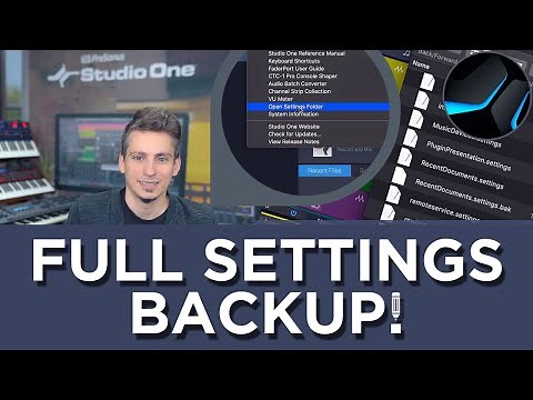 The Settings Folder In Studio One - All Preferences In One Place!