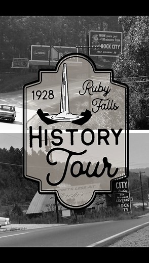 Ready to dive deeper into the lore, legends and history of Ruby Falls?! Explore the cavern trail and thundering waterfall while diving into our unique 95 years of history on the NEW History Tour! Available on Tuesdays and Fridays, this cave adventure features a limited group size led by a senior-level guide as they highlight stories and anecdotes of legendary Ruby Falls events and happenings! Tickets are available on rubyfalls.com/ticketing | Ruby Falls