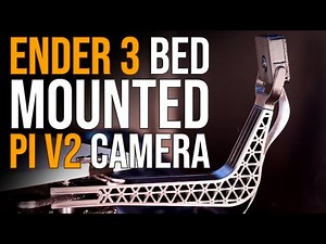 Creality Ender 3 V2 - Make a Great Bed Mounted PI Camera Arm For The Spaghetti Detective & Timelapse