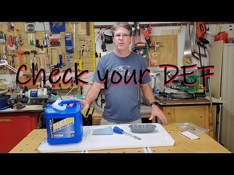 How to check diesel exhaust fluid (DEF) quality