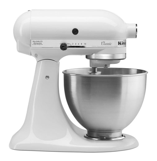 KitchenAid® Classic Series 4.5-Quart Tilt-Head Stand Mixer, K45SSWH - Walmart.ca