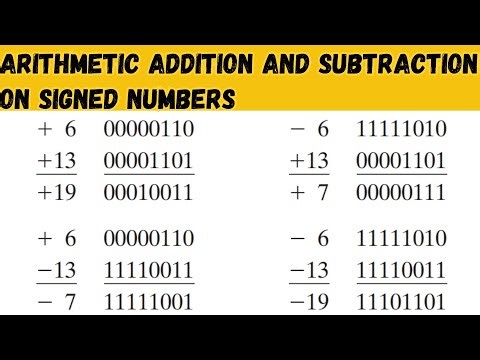 Arithmetic Addition and Subtraction on Signed Numbers
