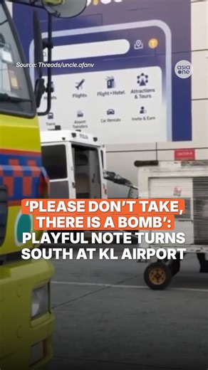 It all started as a note to deter the university student’s course mate from taking his bag. https://asia1.news/4oyGZ68 #malaysianews #malaysia #Police #Airport #Aviation #Security | AsiaOne